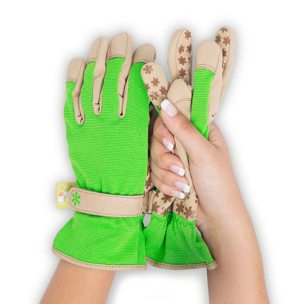 Dig It® Handwear Women's Utility and Gardening Gloves Green-Tan